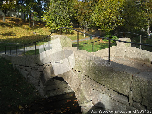 Image of Small bridge in park, Oslo