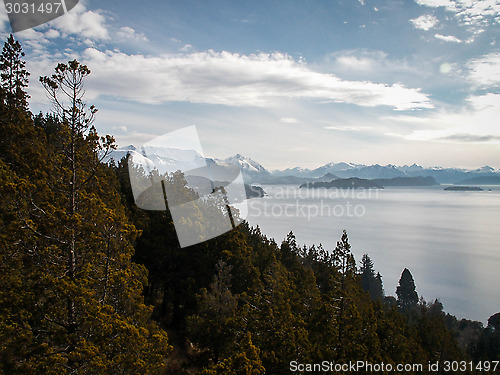 Image of Lake Forest And Mountain In Bariloche