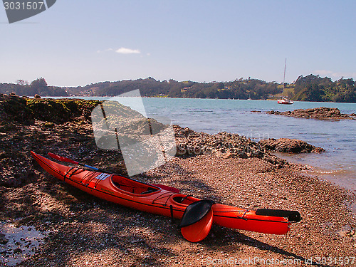 Image of Kayak At Bay Of Islands Beach