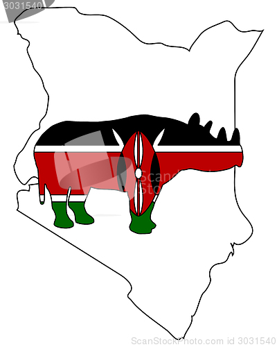 Image of Kenya black rhino