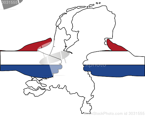 Image of Dutch handshake