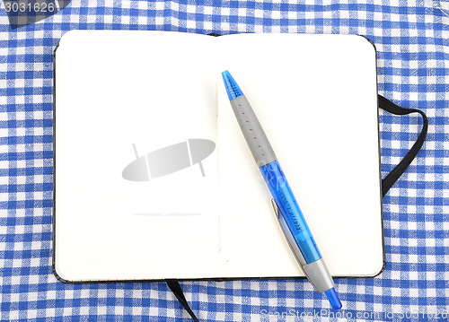 Image of Notebook on cloth