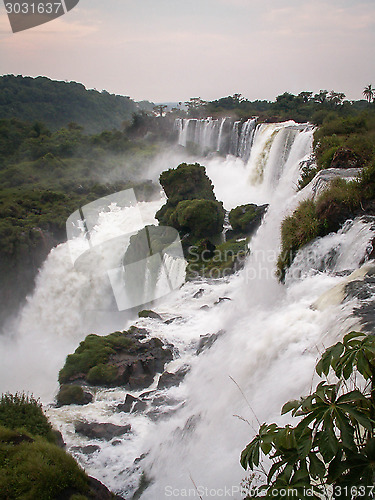 Image of Iguazu Falls Row Of Falls