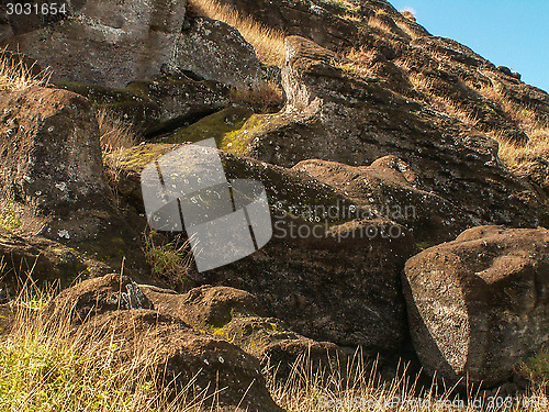 Image of Half Carved Moai