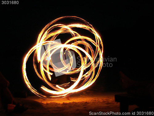 Image of Fire Juggler In Full Swing