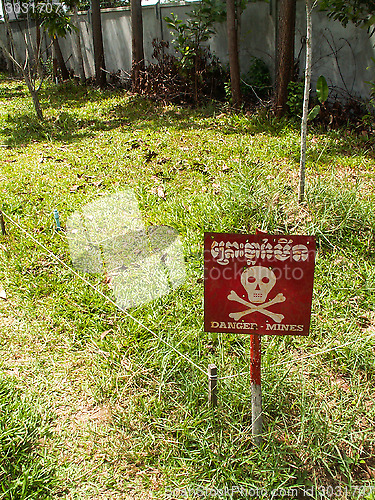 Image of Danger Mines Sign