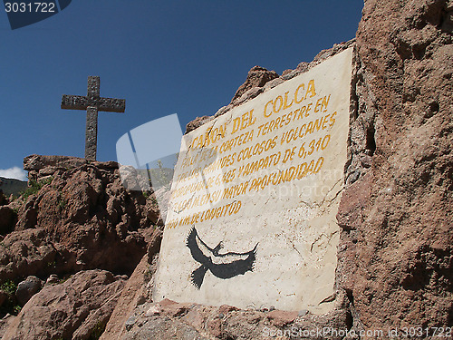 Image of Colca Canyon Sign