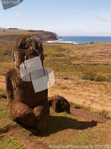 Image of Child Statue On Easter Island
