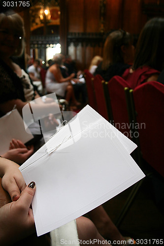 Image of Blank Wedding Order of the Day