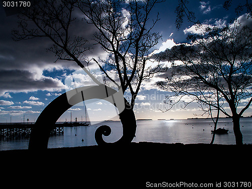 Image of Bass Clef Silhouette