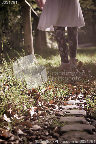Image of Autumn Child's Legs