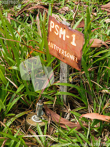 Image of Anti Personel Mine Sign