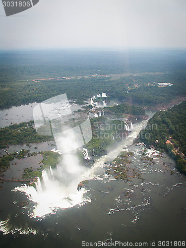 Image of Aerial View Of Iguazzu Falls Portrait
