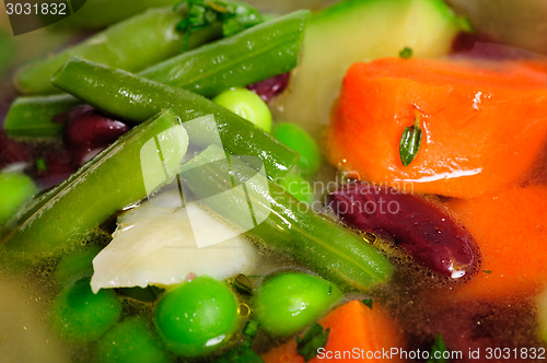 Image of Vegetable soup macro