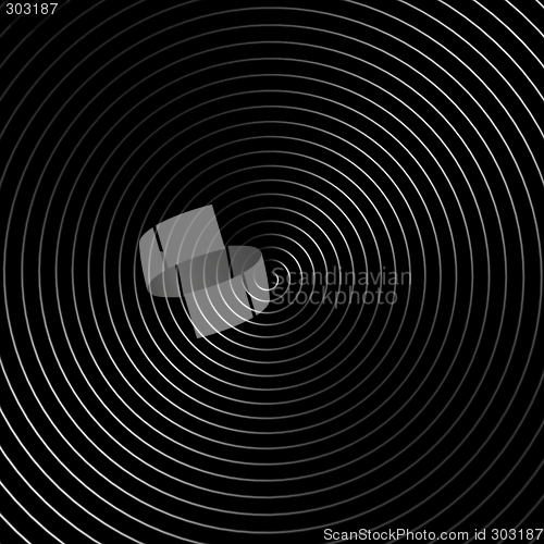 Image of 3D render of the spiral abstract shape