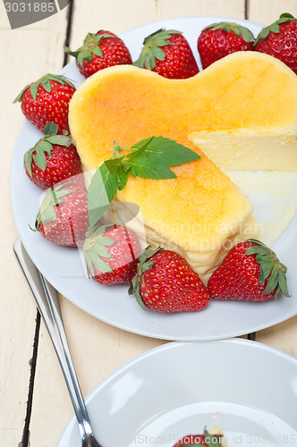 Image of heart cheesecake