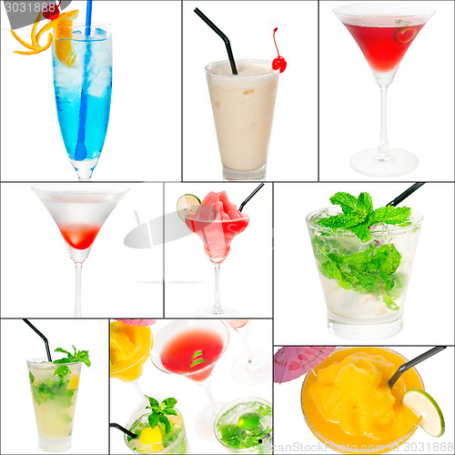 Image of cocktails collage