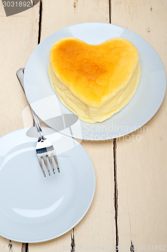 Image of heart cheesecake