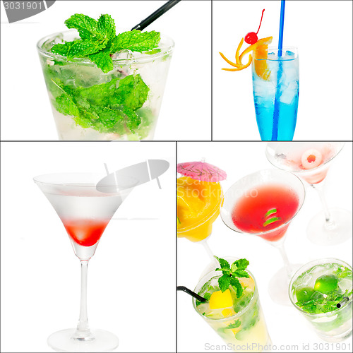 Image of cocktails collage