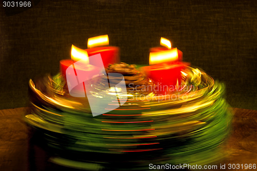 Image of Advent wreath with speed