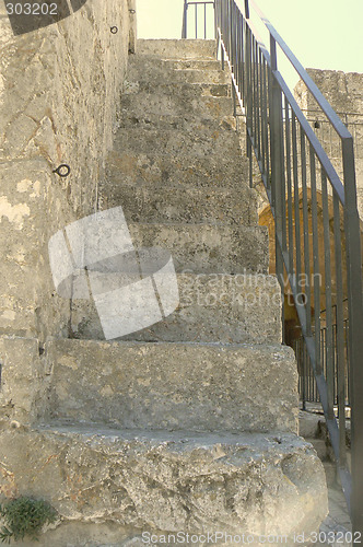 Image of Stairway to heaven - stairs in the David Tower, Jerusalem