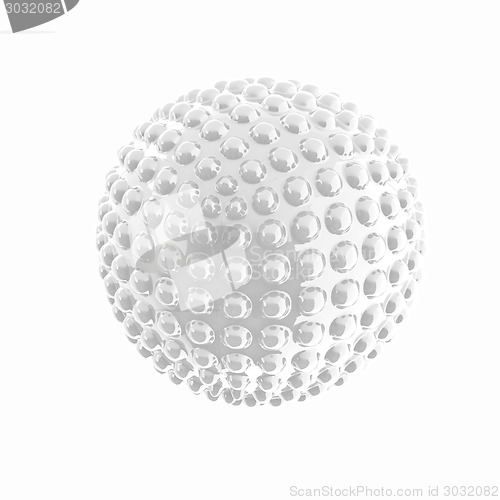 Image of Abstract glossy sphere with pimples 