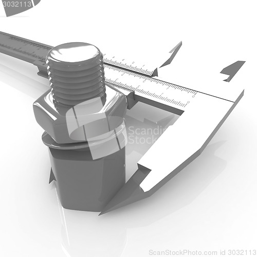 Image of Trammel vernier measures the detail 