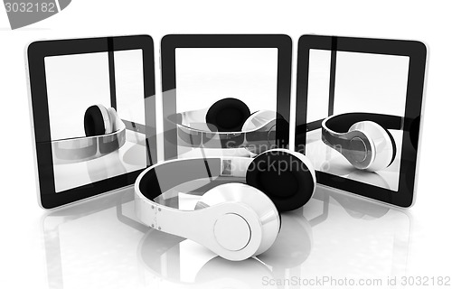 Image of phone and headphones