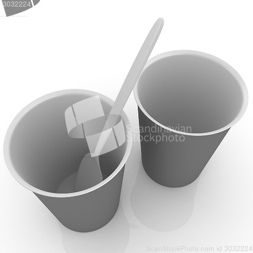 Image of fast-food disposable tableware