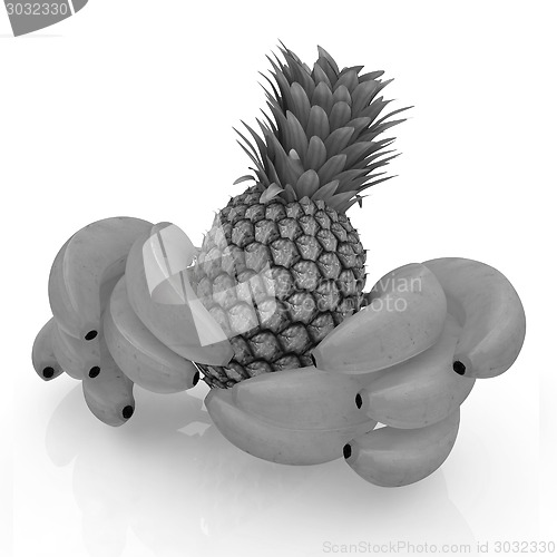 Image of pineapple and bananas