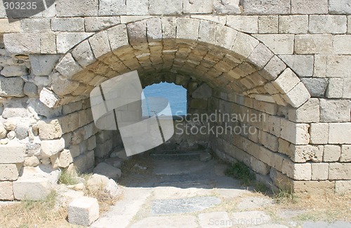 Image of Crusaders castle on island Kos, Greece