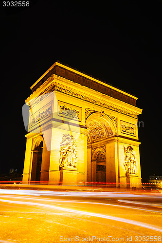 Image of Arc de Triomphe de l'Etoile in Paris