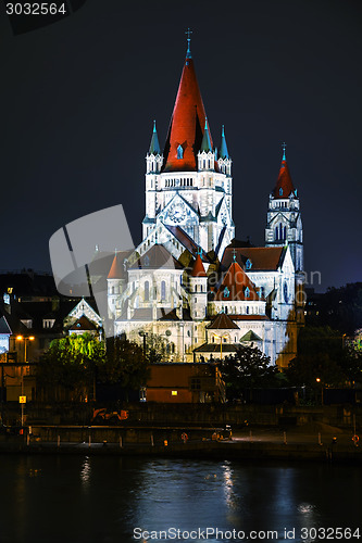 Image of St. Francis of Assisi Church in Vienna, Austria