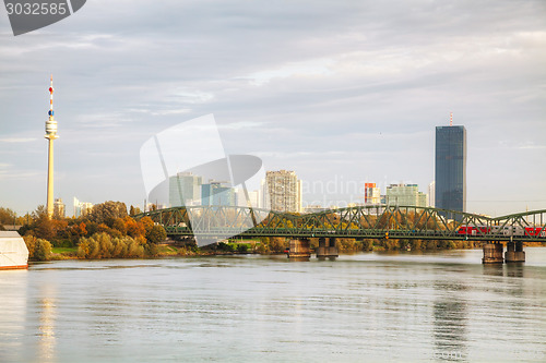 Image of Vienna financial district cityscape