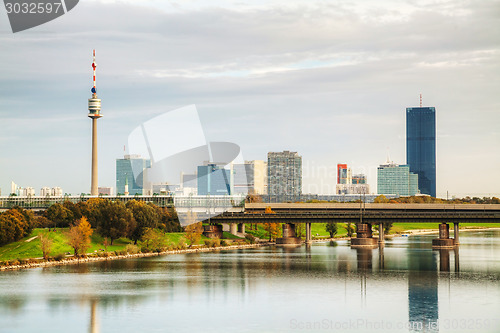 Image of Vienna financial district cityscape