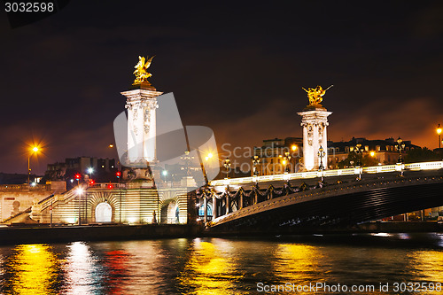 Image of Alexander III bridge in Paris