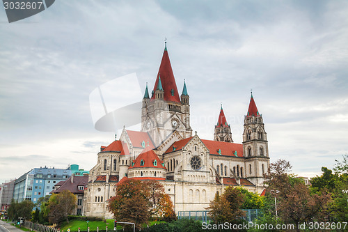 Image of St. Francis of Assisi Church in Vienna, Austria