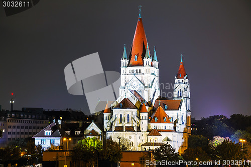 Image of St. Francis of Assisi Church in Vienna, Austria