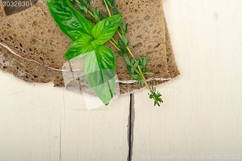 Image of bread basil and thyme