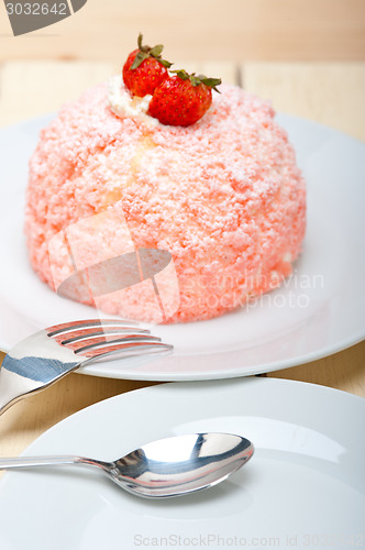 Image of fresh strawberry and whipped cream dessert