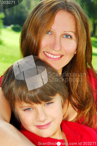 Image of Mother and son