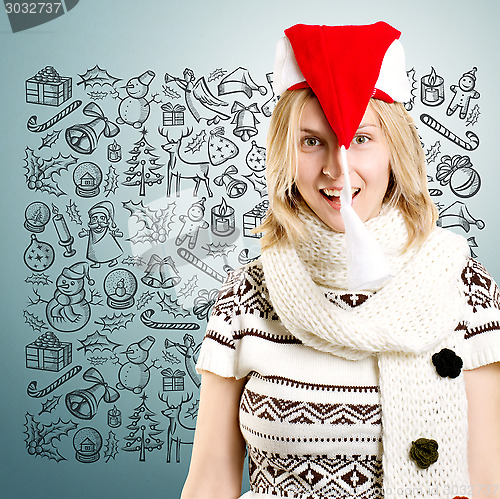 Image of Woman Waiting For Christmas