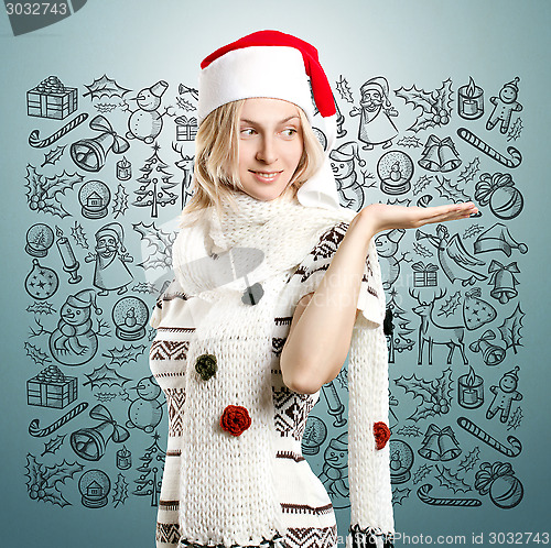 Image of Woman Waiting For Christmas