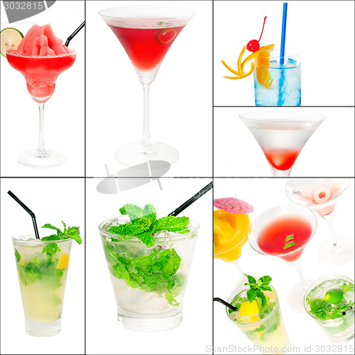 Image of cocktails collage