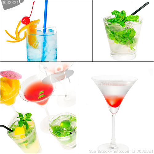 Image of cocktails collage