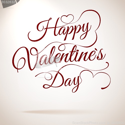 Image of Valentines day vintage lettering. EPS 10