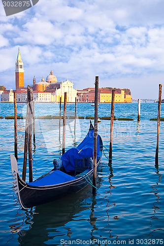 Image of Gondola on the Grand Canal in Venice