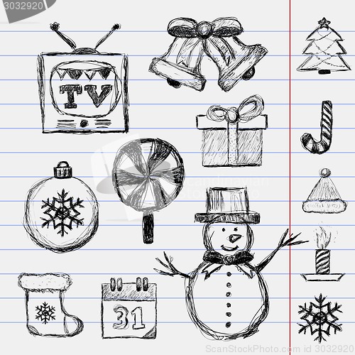 Image of Santa boot with snowflake