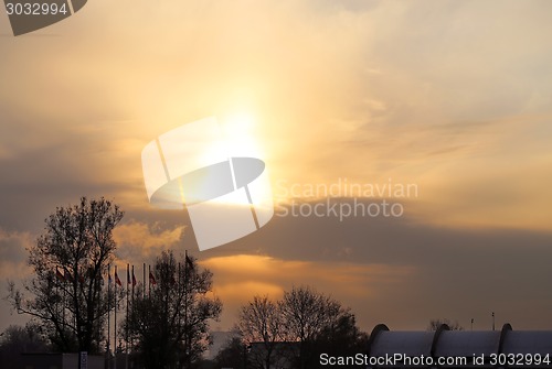 Image of Sunset in the city