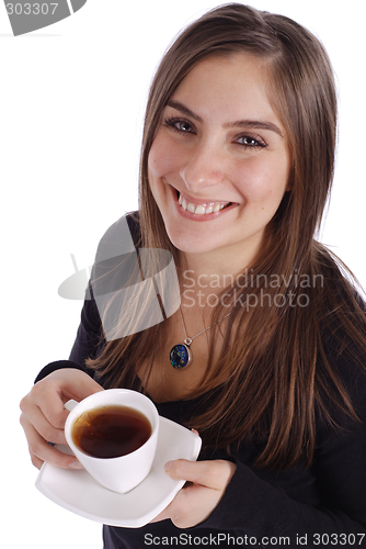 Image of Girl with Tea